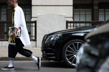 Rise of democratic trends? The runway embraced urban streetwear this year. Found on gq-magazine.co.uk.